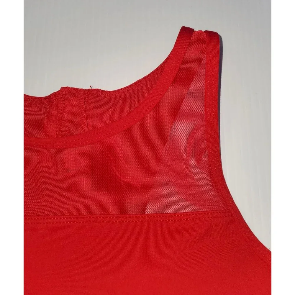 ZYIA Active Women's Red All Star Sports Bra High Impact Size Medium 1178 - Picture 4 of 10